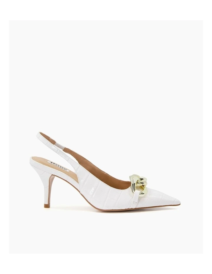 Canary Slingback Pump in White