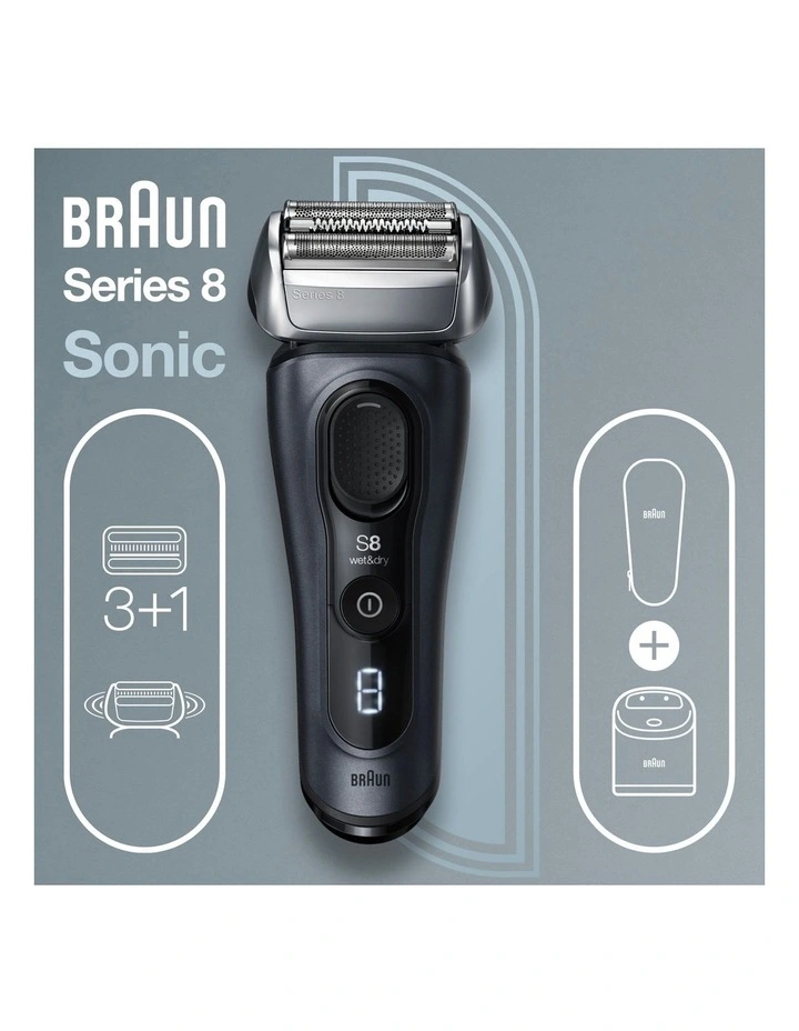 Series 8 3 1 Head Electric Shaver & Precision Trimmer 8453CC in Grey