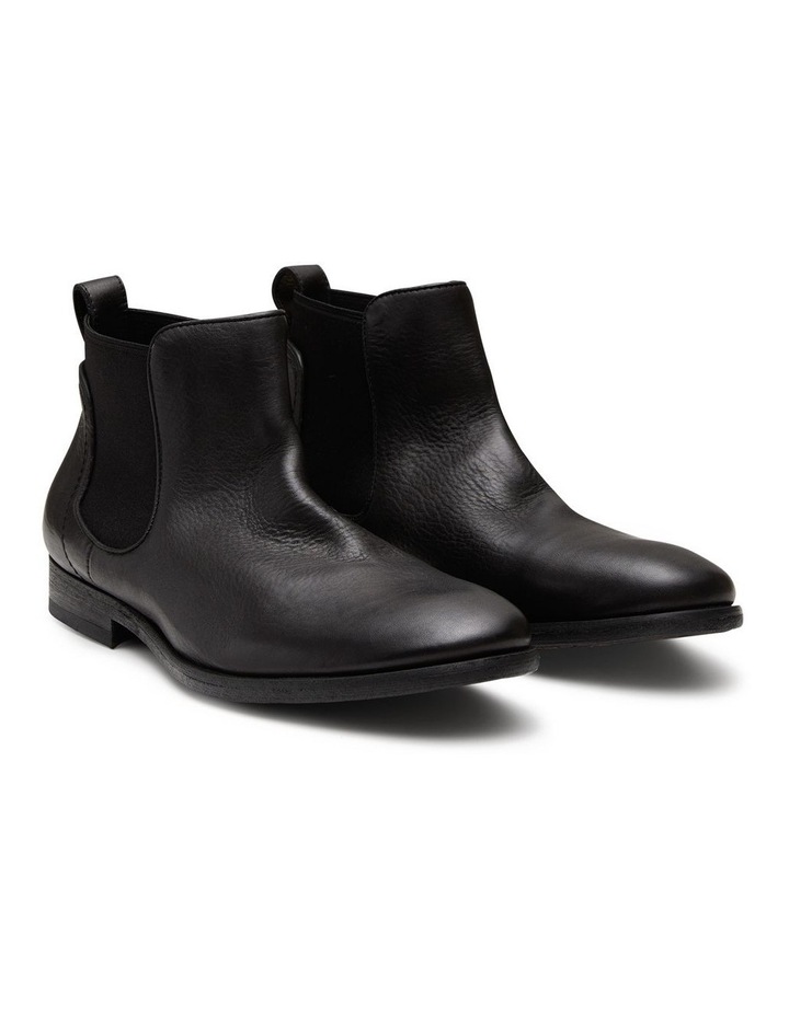 Harley Leather Chelsea Boots in Black