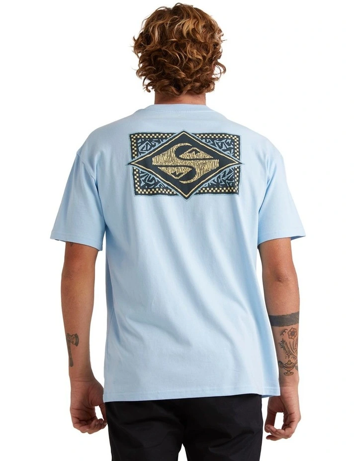 Back Flash Oversized T-shirt in Clear Sky