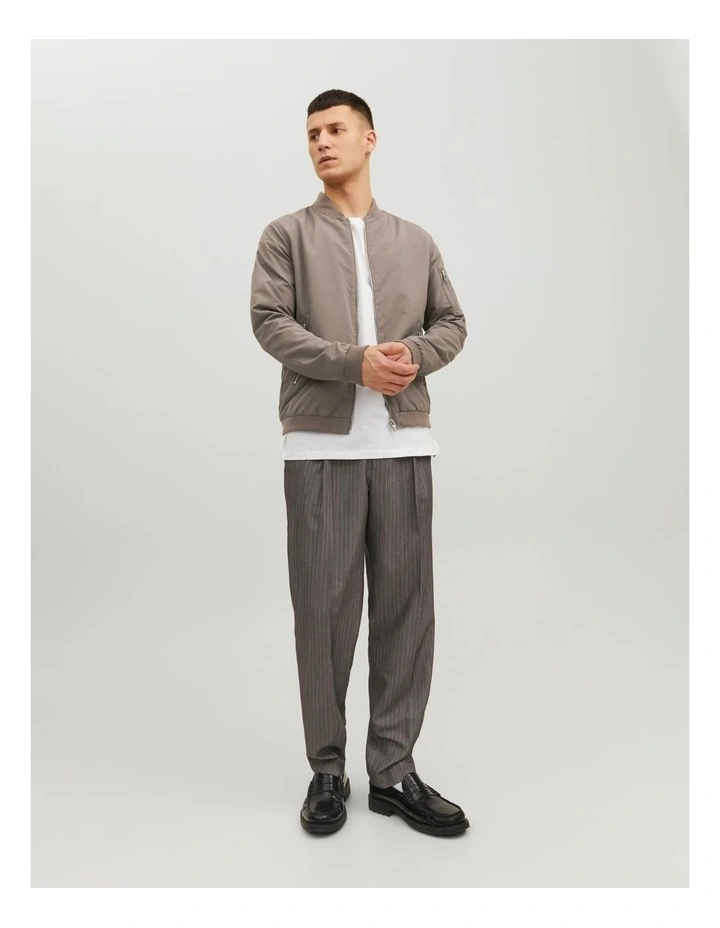 Rush Bomber Jacket in Beige