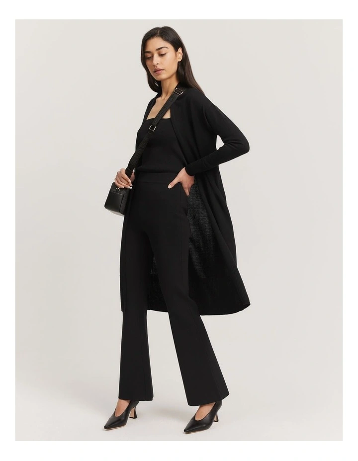 Verified Australian Merino Wool Cardigan in Black