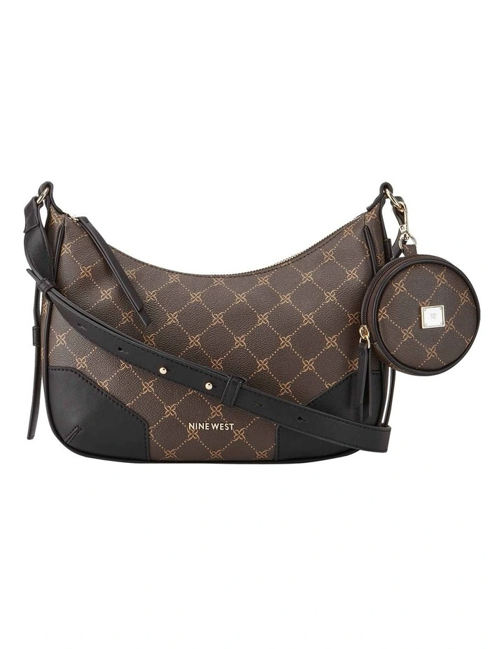 Brooklyn Top Zip Crossbody in Brown