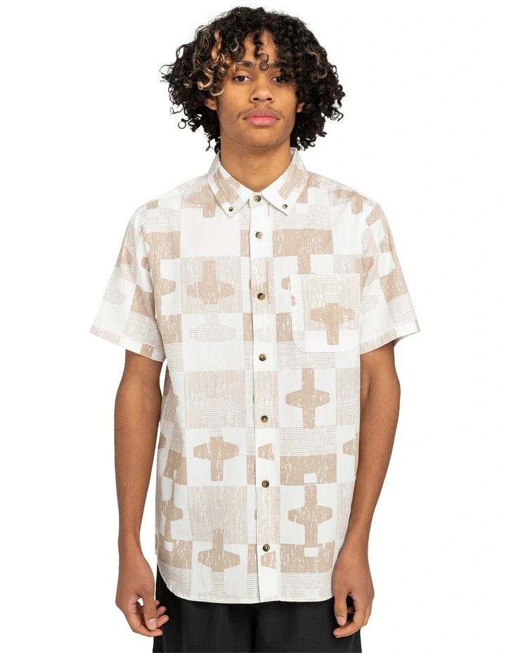 Skyway Short Sleeve Shirt in Beige