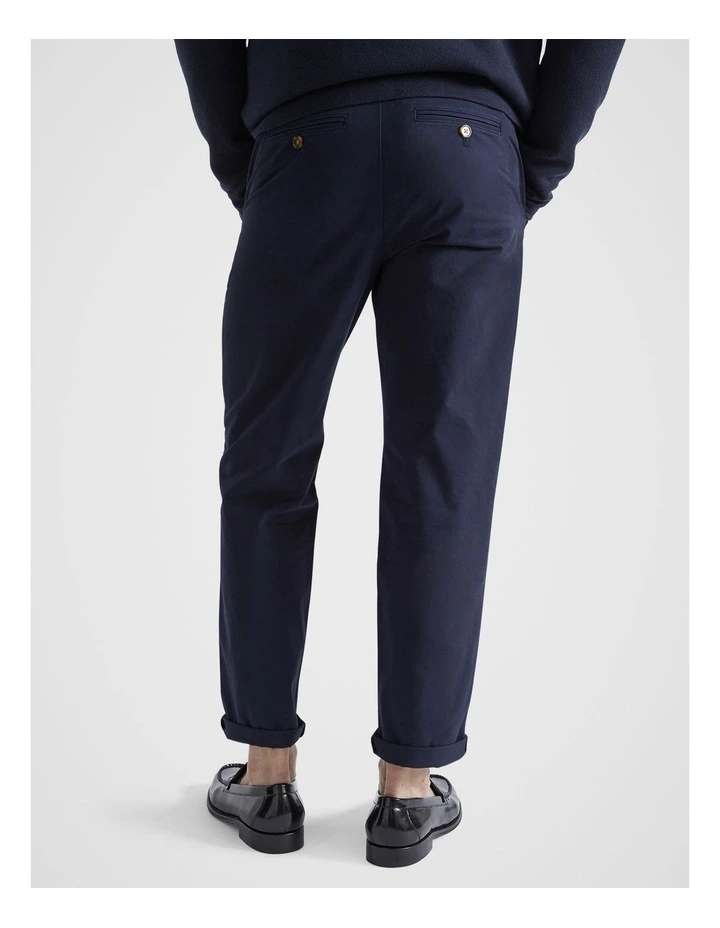 Pleat Front Pant in Midnight Blue