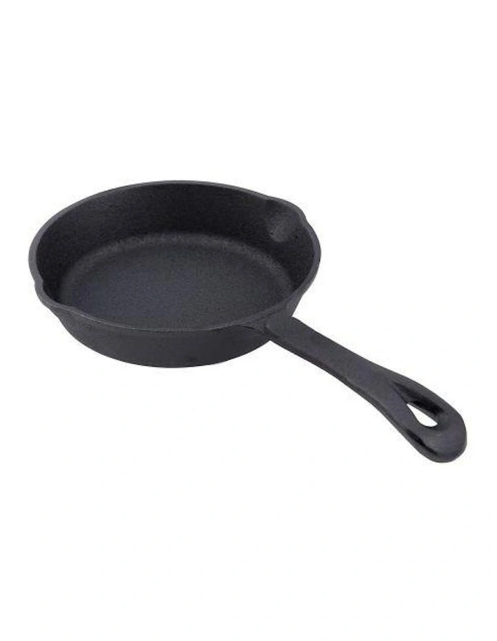 Cast Iron Skillet Pan 17cm in Black