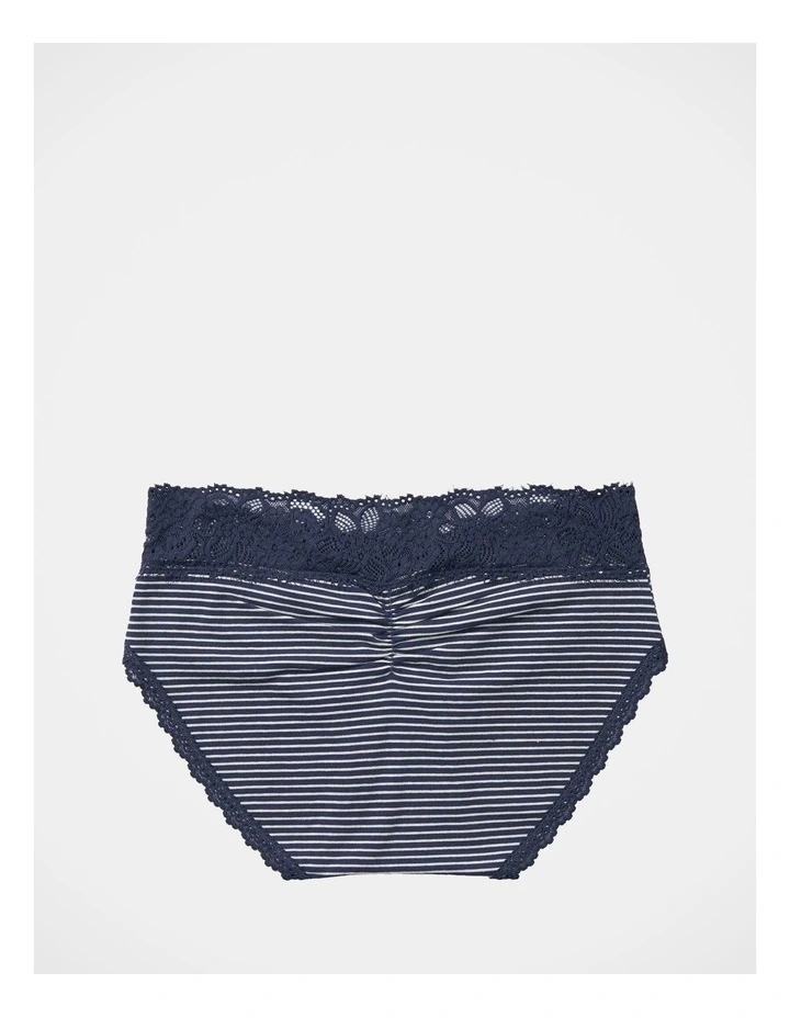 Cotton Eyelash Lace Boybrief Underwear in Fresh Bright
