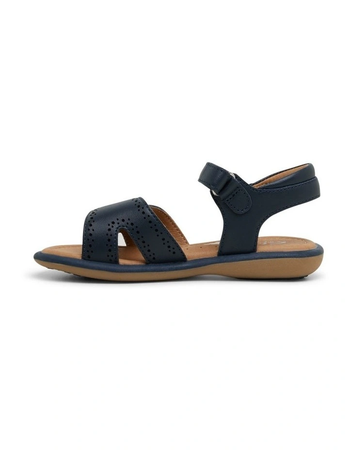 Peach School Sandals in Navy
