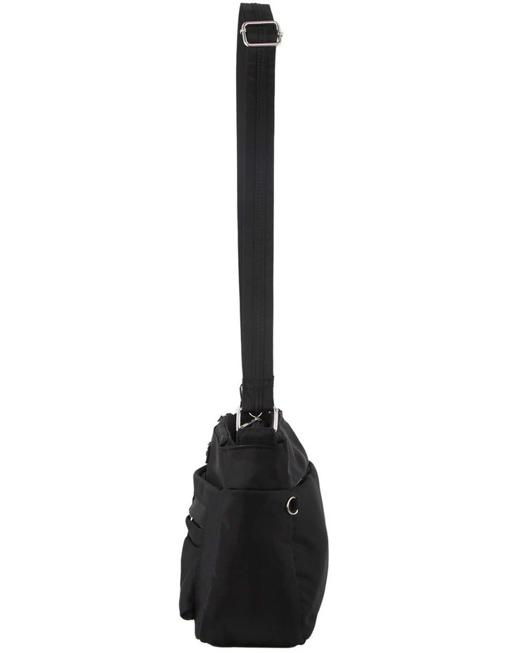 Anti-Theft Cross Body Bag in Black
