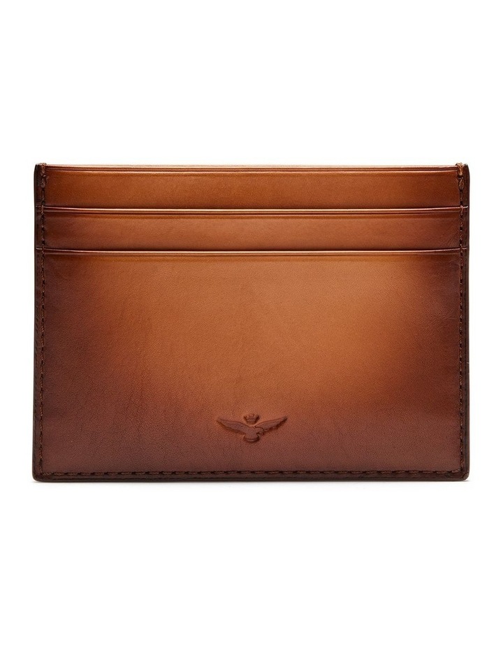 Archie Leather Card Holder in Cognac