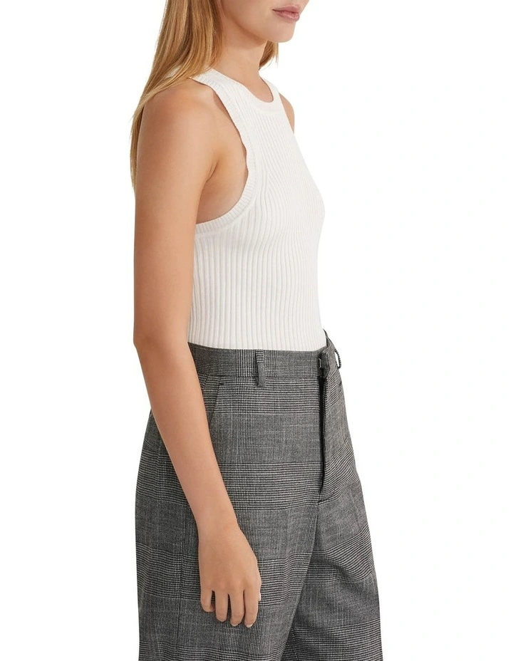 Tory Rib Tank in White