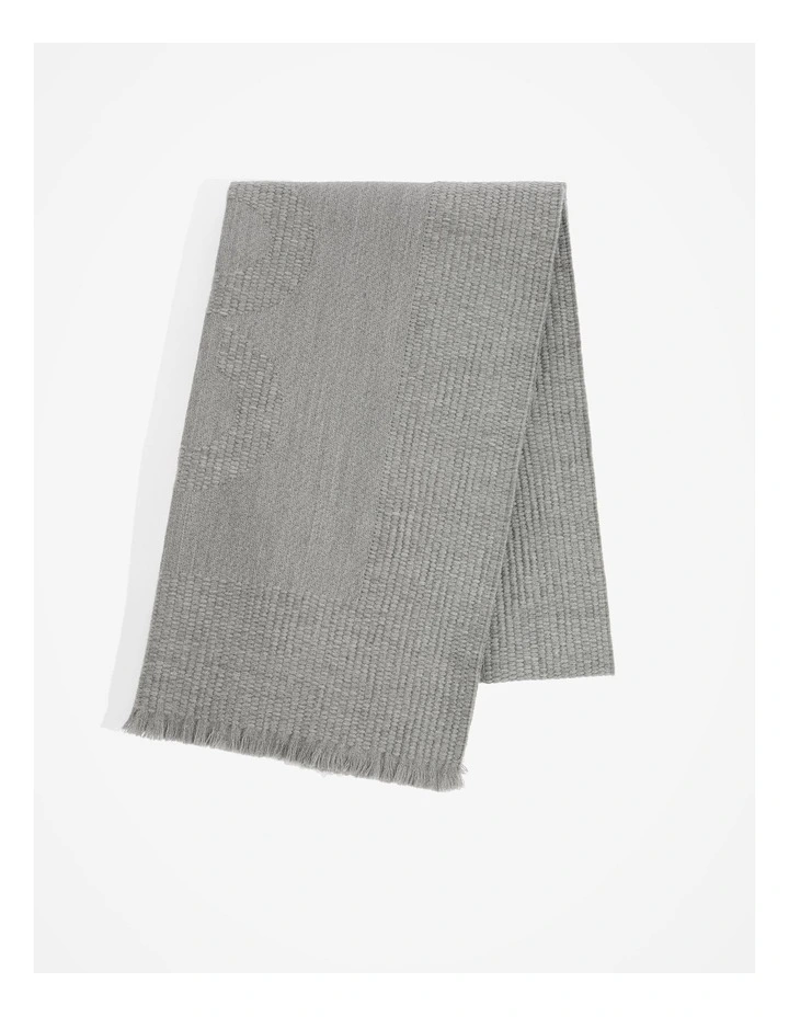 Logo Scarf in Grey Marle