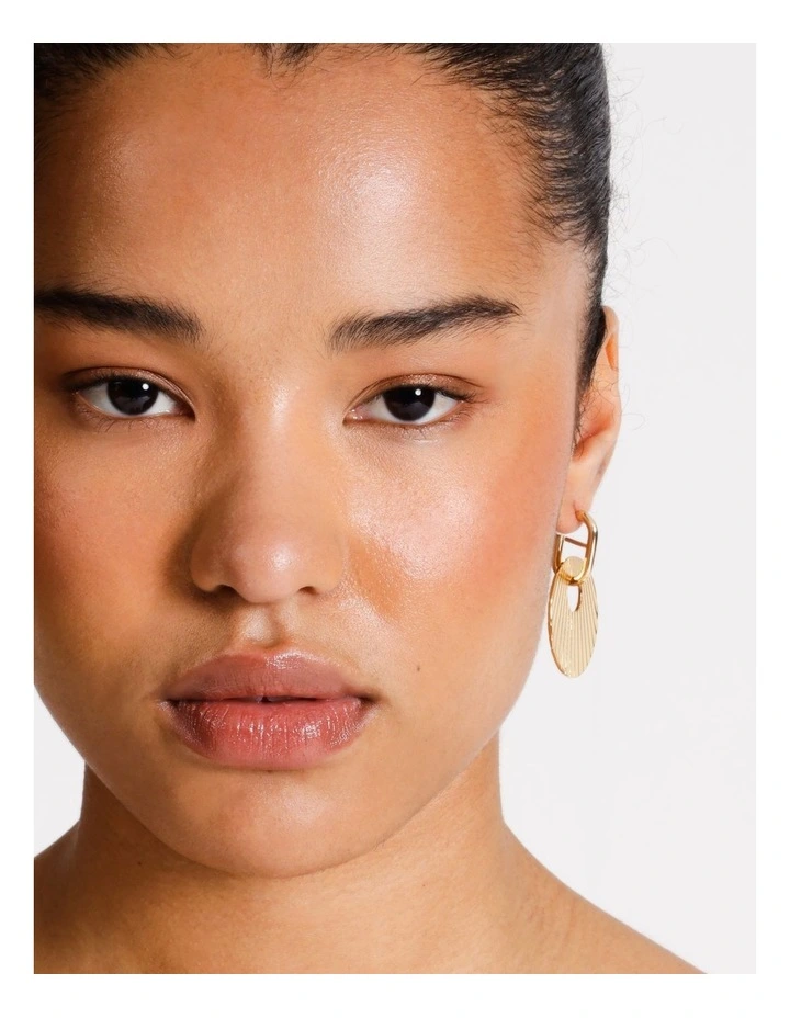 Textured Earring in Gold