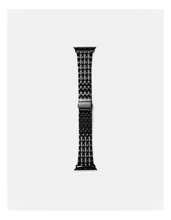 40mm Pave Swirl Watch Band in Jet Black