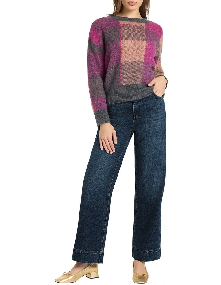 Check and Call Knit in Pink