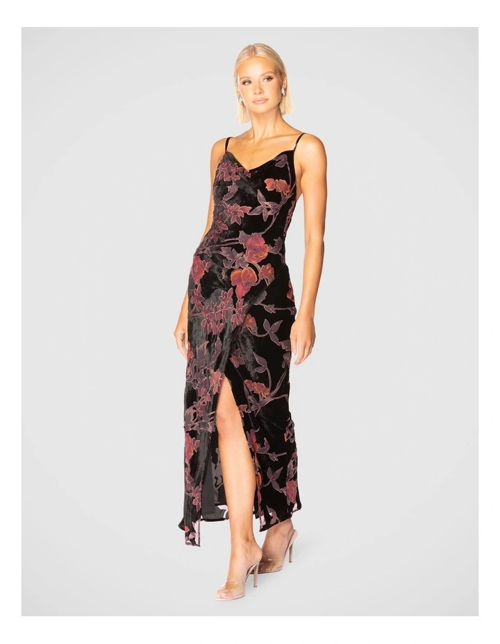 Cheryse Cowl Neck Dress in Multi