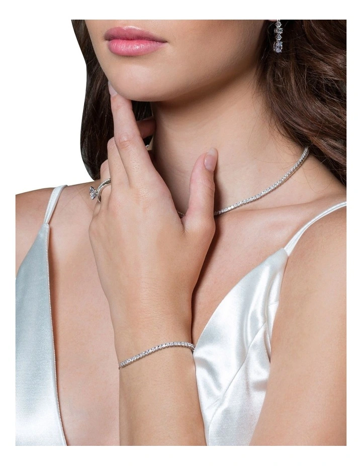 Iconic Bridal Vera Necklace Silver