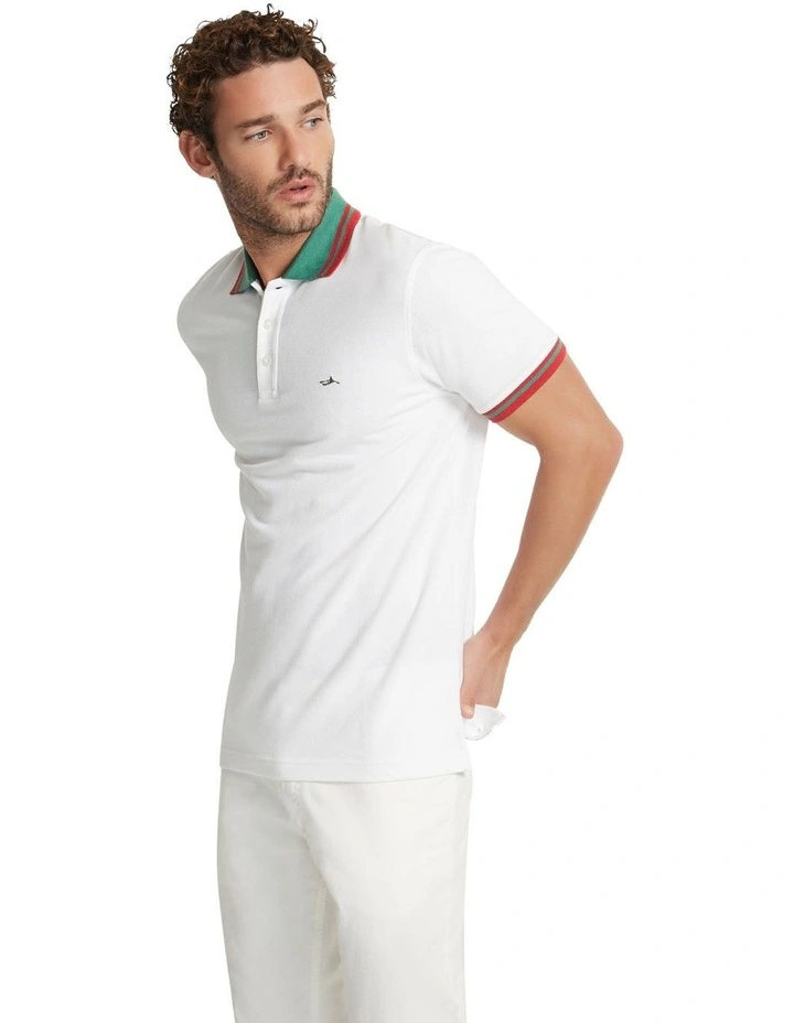 Otto Organic Cotton Polo in White