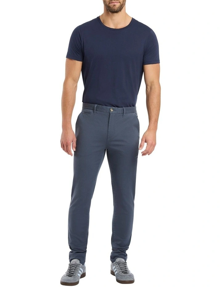 Noah Chino Pant in Slate Blue