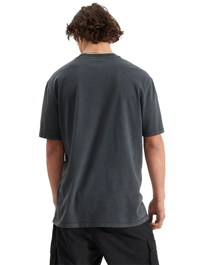 Cycle Relaxed Tee in Charcoal