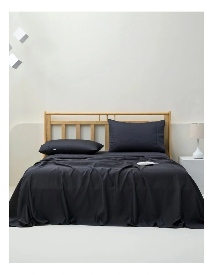 1500TC Cotton Rich Sateen Sheet Set in Charcoal