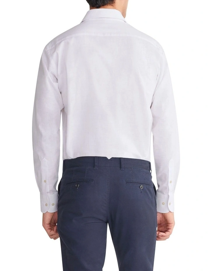 Tailored Long Sleeve Shirt in White