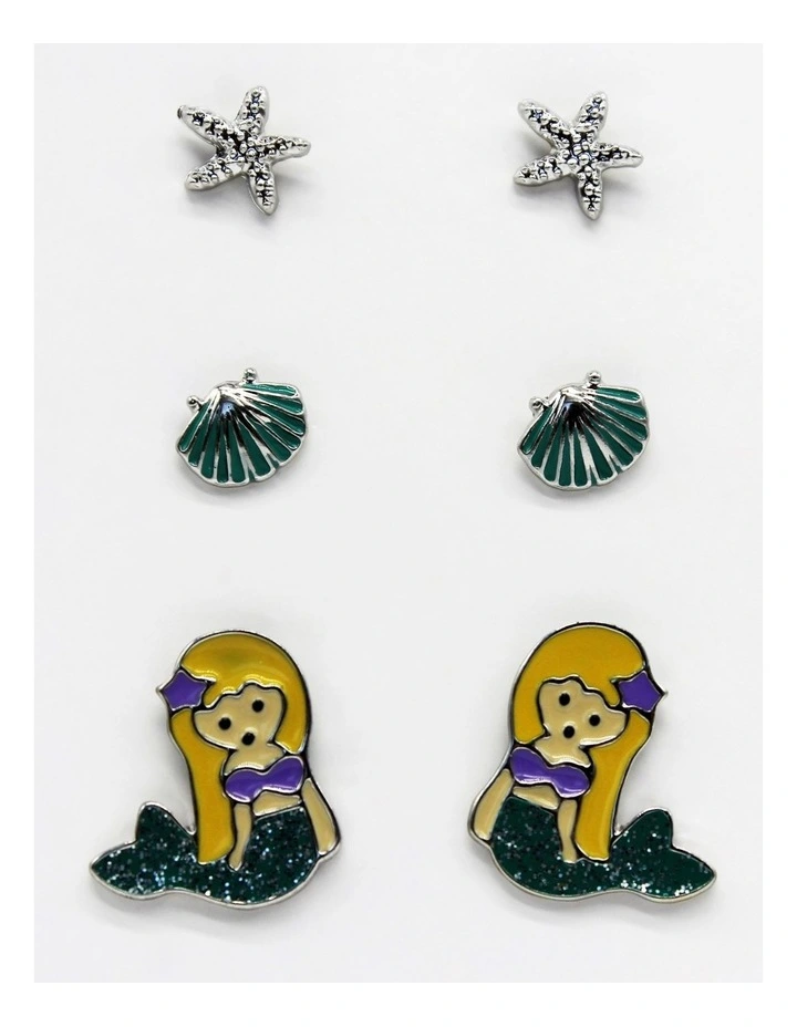 Mermaid Earring Set in Multi