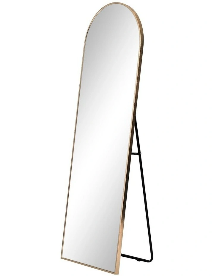 Cindy Arched Standing Full Length Mirror 165cm Gold