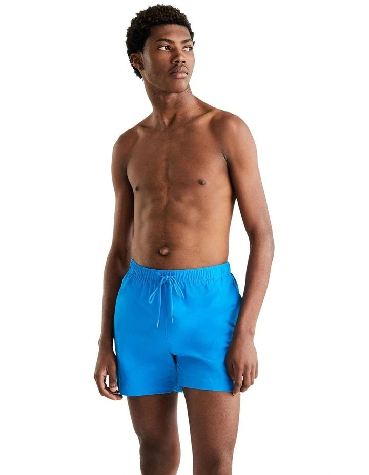 Drawstring Swim Shorts in Blue