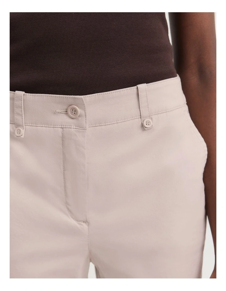 Australian Cotton Twill Walk Pant in Stone