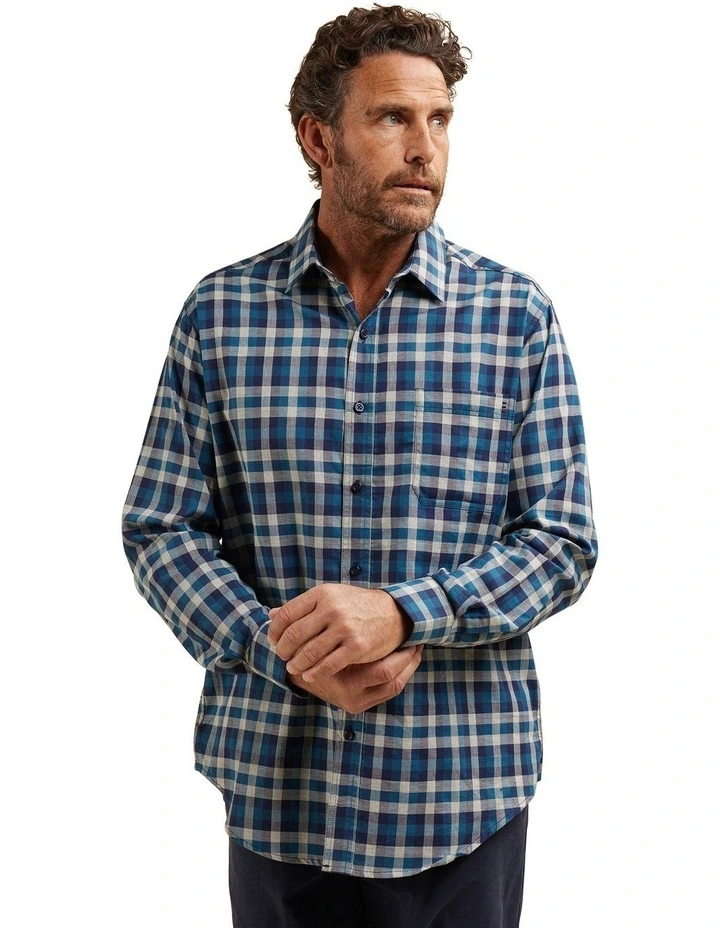 Kendrow Oxford Long Sleeve Shirt in Green