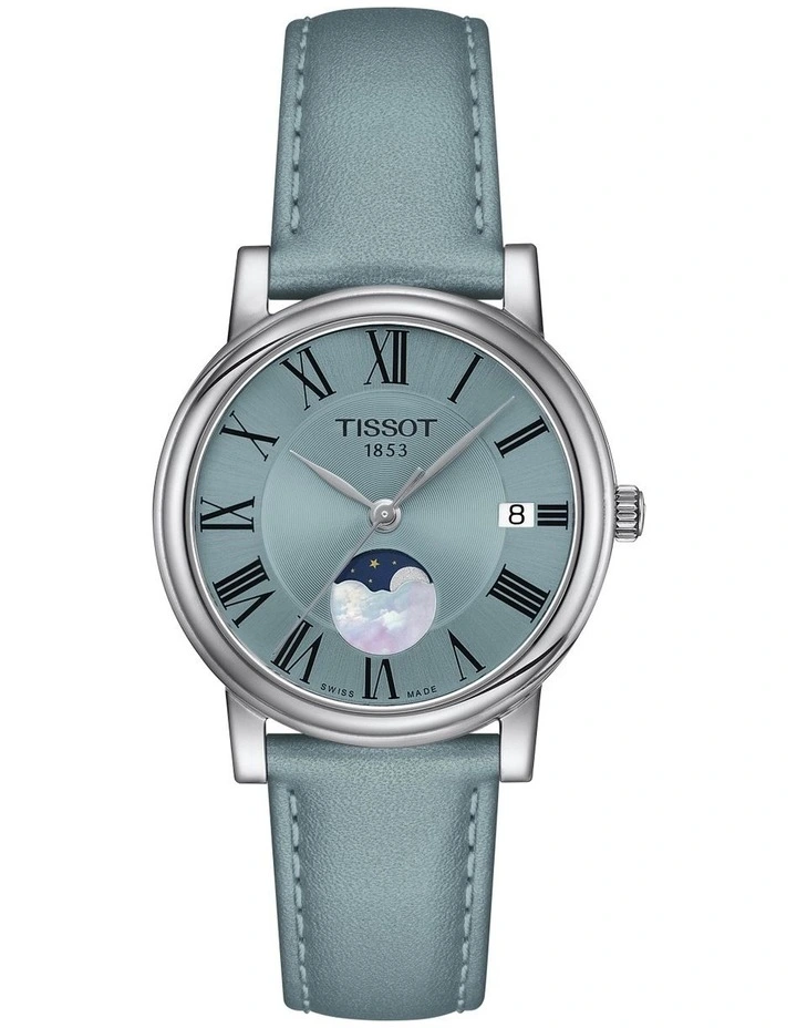 Carson Premium Lady Moonphase T1222231635300 Watch in Blue