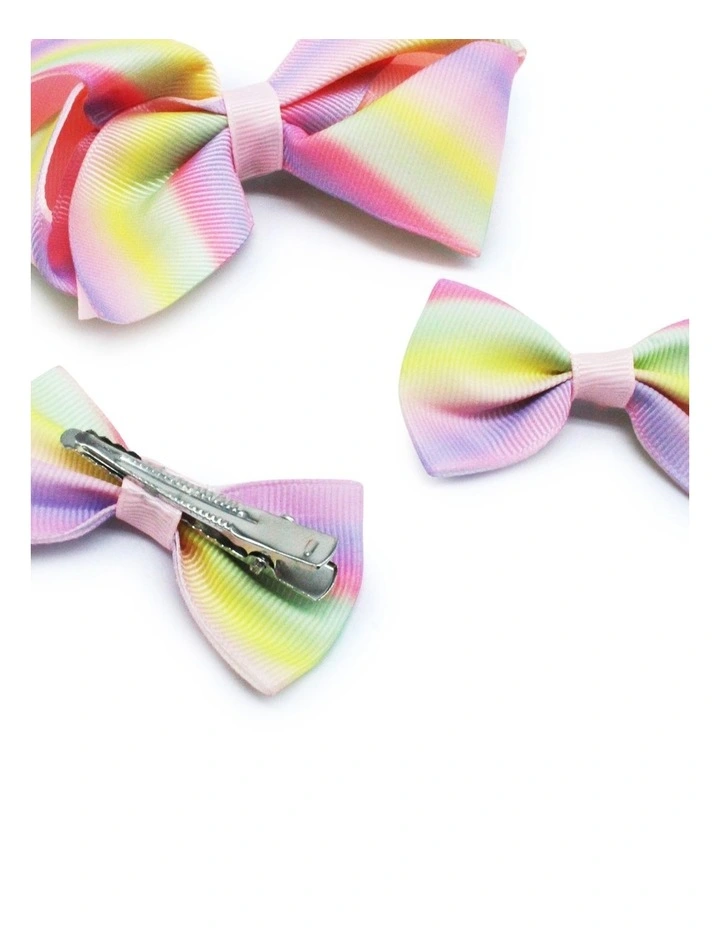 Ombre Hair Clip 3 Pack in Multi