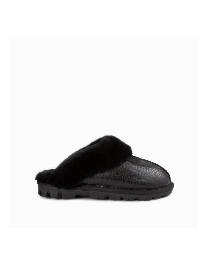 Coquette Slipper in Black Vesper