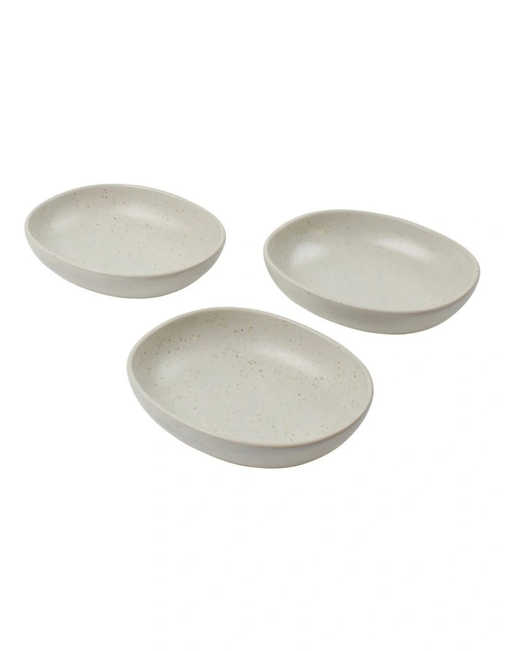 Arcata Serving Dish Set of 3 14x12cm in Natural