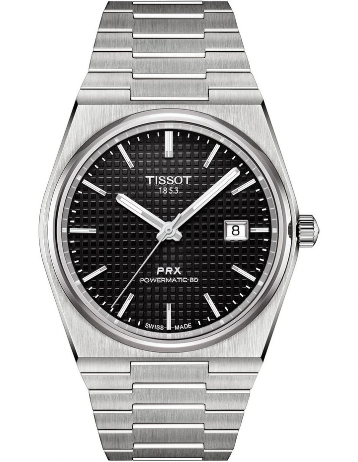 PRX Powermatic 80 T1374071105100 Automatic Watch in Black