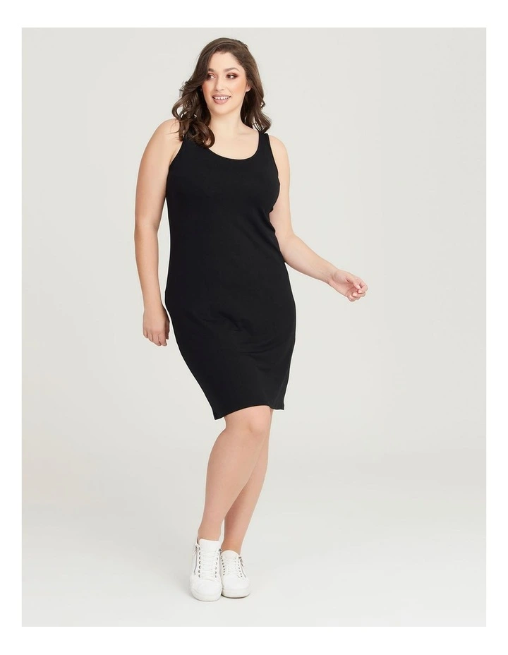 Bamboo Reversible Faith Slip Dress in Black