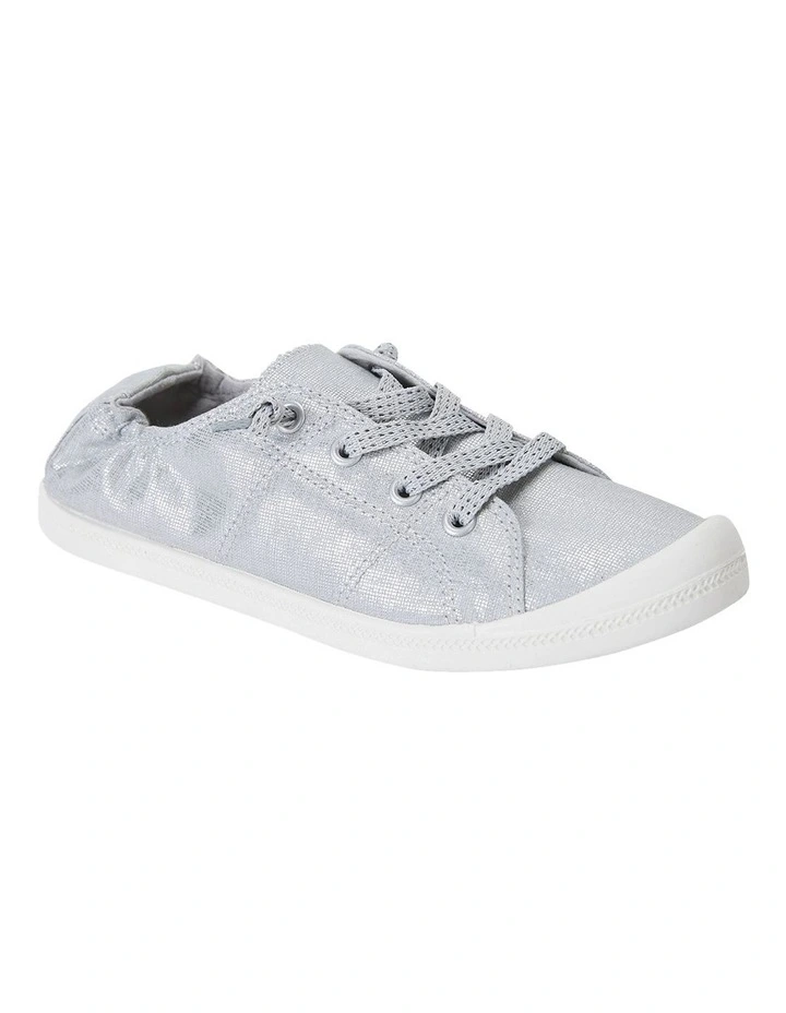 Link Silver Fabric Sneakers
