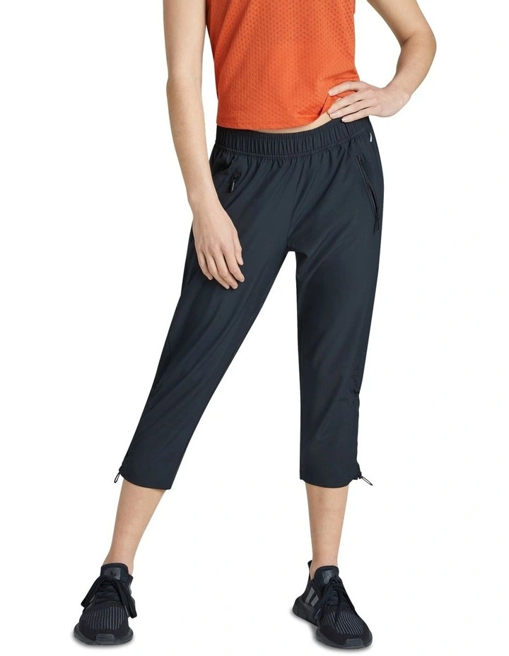 3/4 Rouched Pant in Black