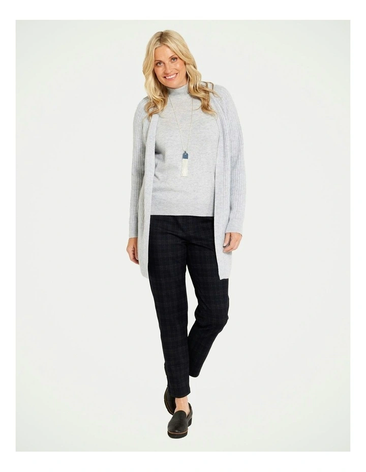 Clover Warm Check Pant in Black