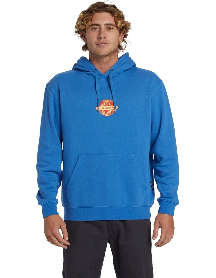 Graphic Mix Pullover Hoodie in Star Sapphire