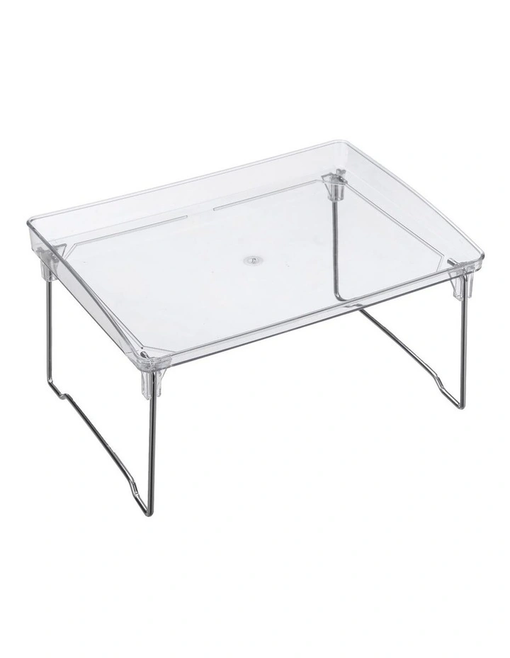 Crystal Elevated Storage Shelf/Tray 31cm Fridge/Pantry Organiser