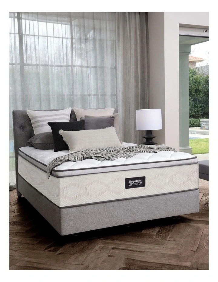 Lifestyle Taranto Plush 8 Mattress in White