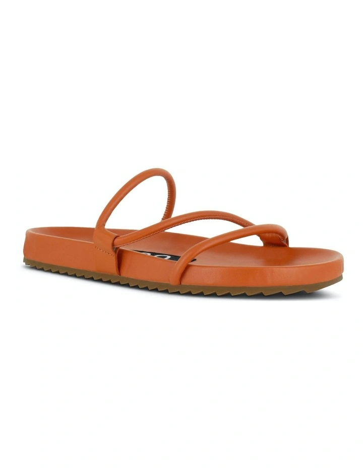 Demi Flat Sandals in Orange