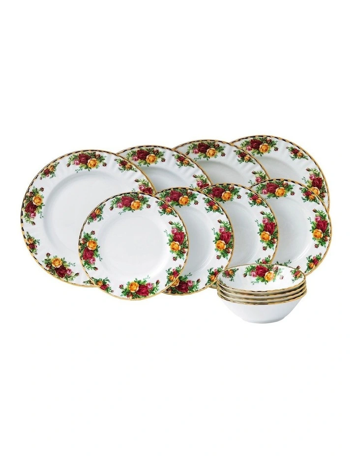 Old Country Roses 12 Piece Set