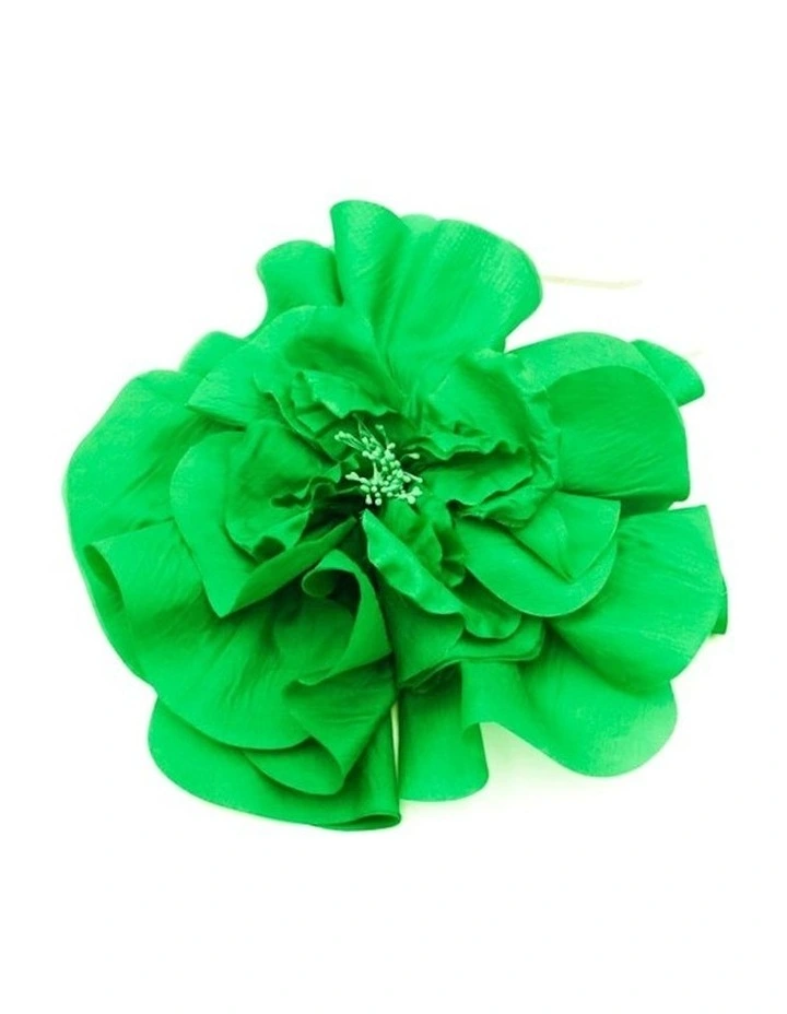 Cindy Fascinator in Emerald