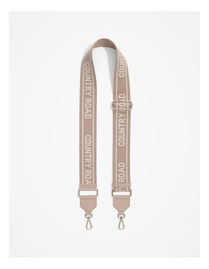 Branded Bag Strap in Sand