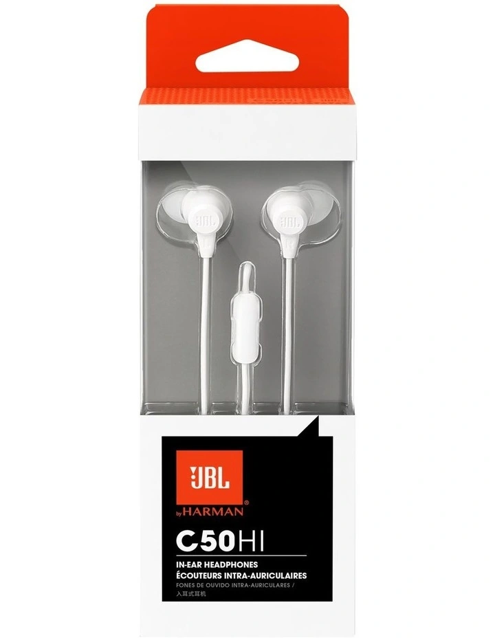 C50HI In Ear Headphones White 4804805
