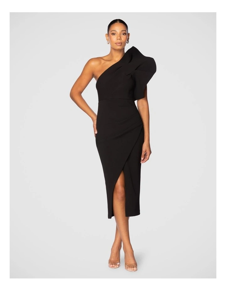 Vittoria Midi Dress in Black