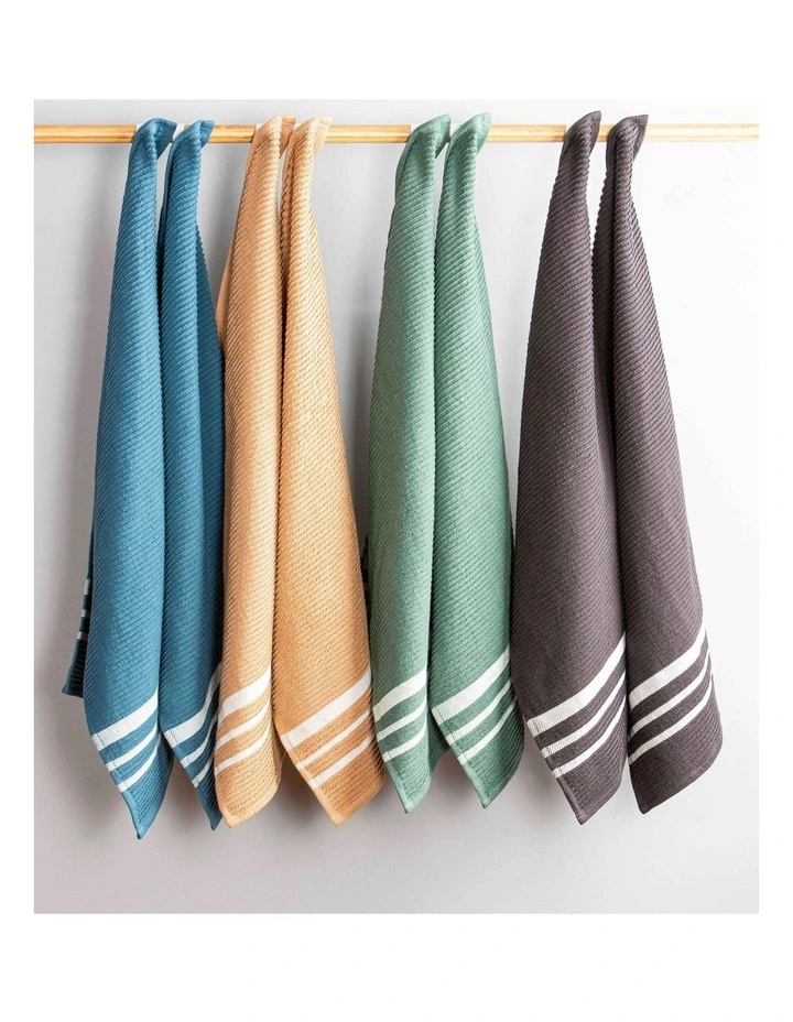 Terry Kitchen Towel 2 Pack in Blue